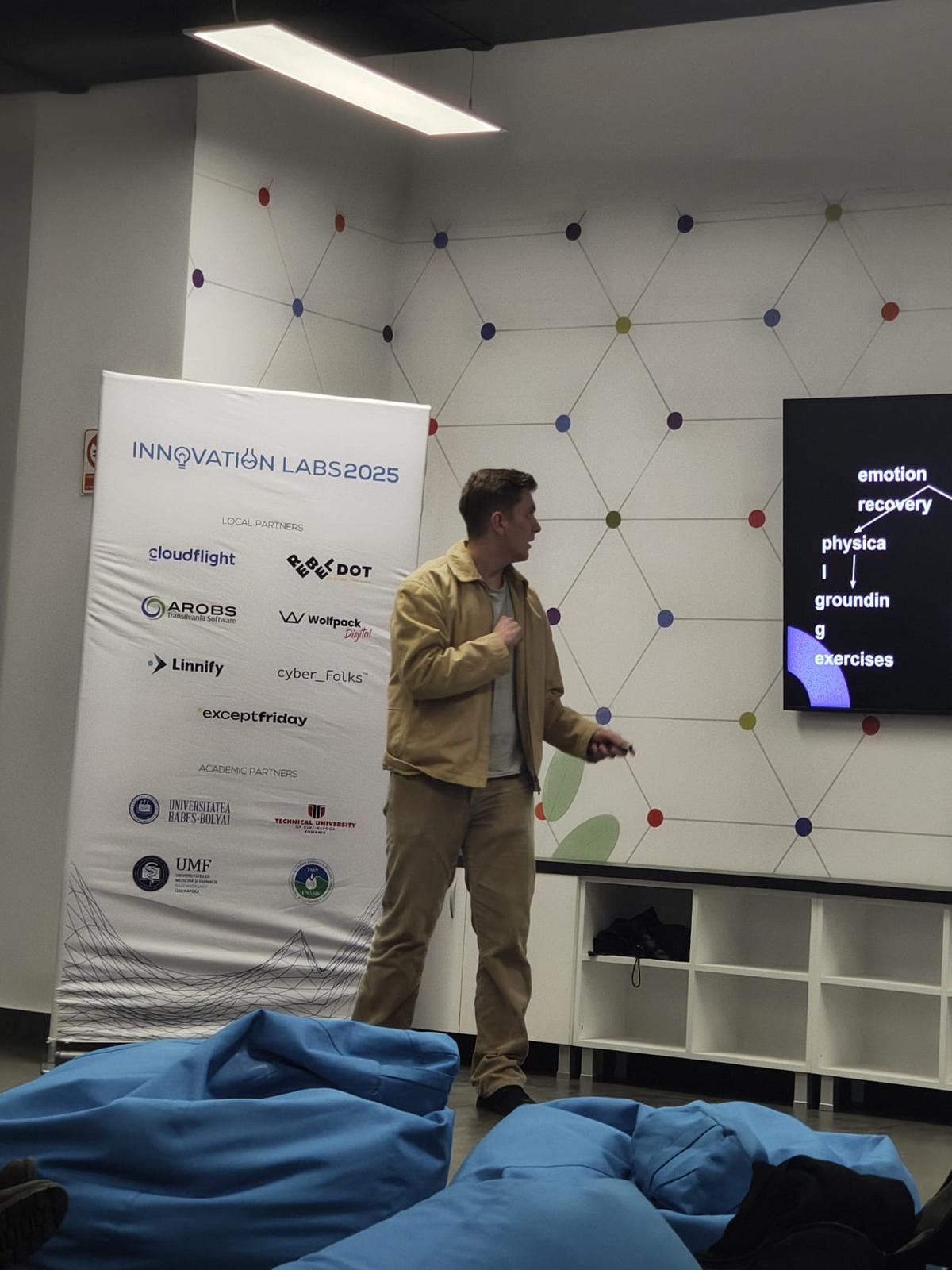 Mood Swing slide at Innovation Labs 2025